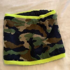 JCrew Crew Cuts Boys Camo Sherpa Snood, one size,